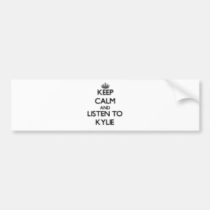 Pegatina Para Coche Guarde la calma y escuche Kylie