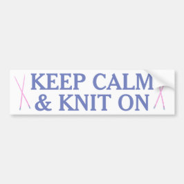 Pegatina Para Coche Guarde la calma y haga punto encendido