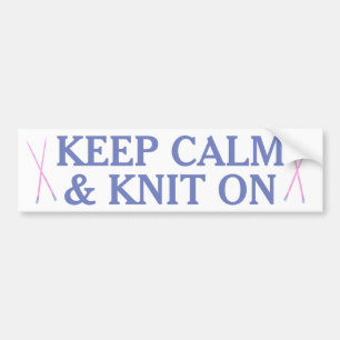 Pegatina Para Coche Guarde la calma y haga punto encendido