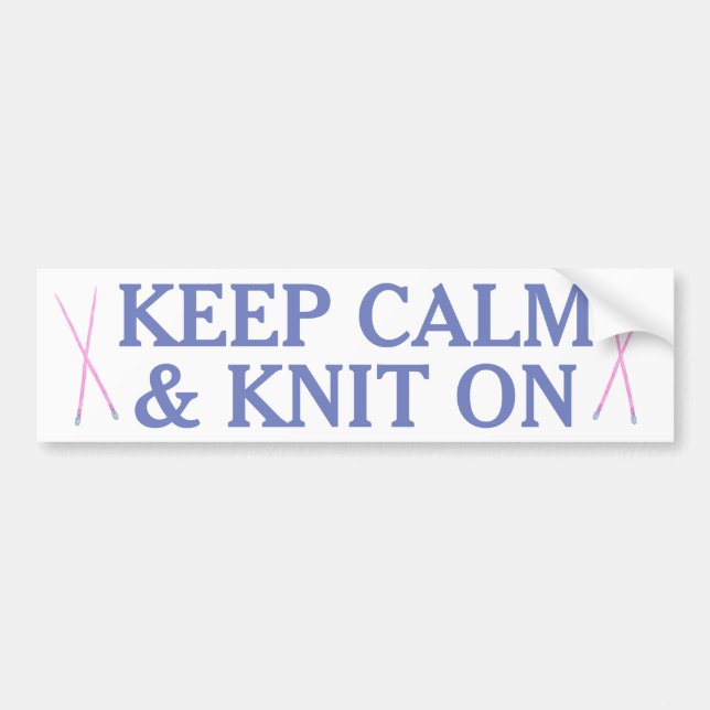 Pegatina Para Coche Guarde la calma y haga punto encendido (Frente)