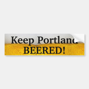 Pegatina Para Coche ¡Guarde Portland BEERED (ii)!