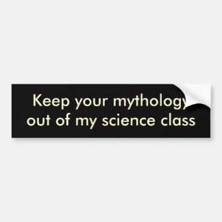 Pegatina Para Coche Guarde su mythologyout de mi clase de la ciencia
