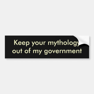 Pegatina Para Coche Guarde su mythologyout de mi gobierno