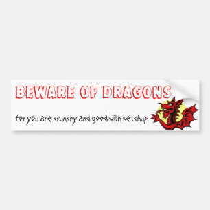 PEGATINA PARA COCHE GUÁRDESE DE DRAGONES