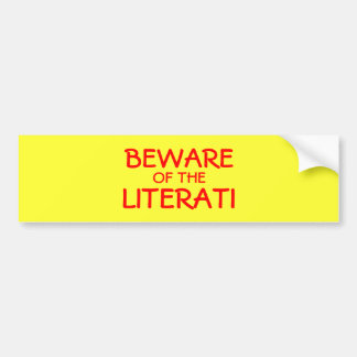 Pegatina Para Coche Guárdese del Literati