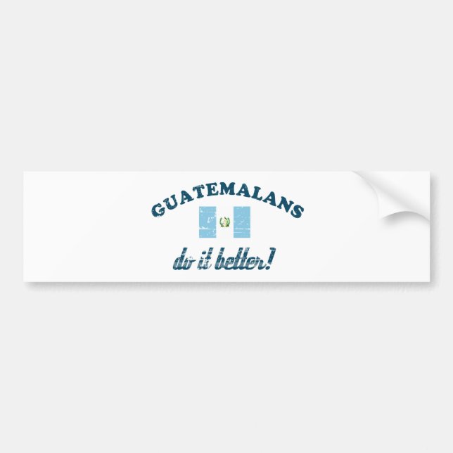 Pegatina Para Coche Guatemalteco mejora (Frente)
