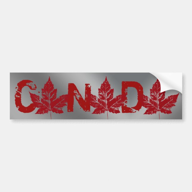 Pegatina Para Coche Guay Canada Bumper Sticker Dolor en la hoja de arc (Frente)