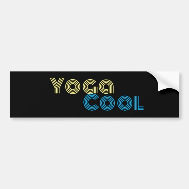 Pegatina Para Coche Guay de yoga (Frente)