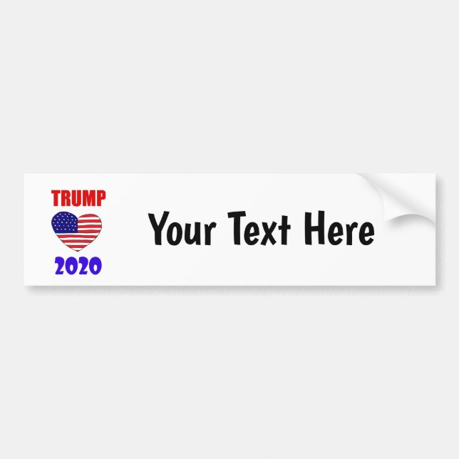 Pegatina Para Coche Guay Pro Donald Trump 2020 para presidente (Frente)