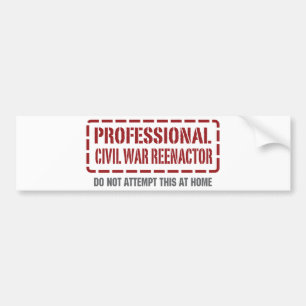 Pegatina Para Coche Guerra civil profesional Reenactor