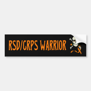 Pegatina Para Coche Guerrero/cráneo...RSD/CRPS