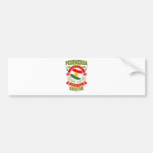 Pegatina Para Coche guerrero de la libertad de Peshmerga del KURDISTAN