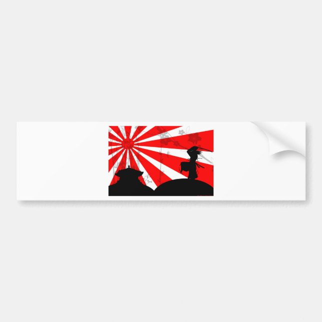 Pegatina Para Coche Guerrero solitario (Frente)