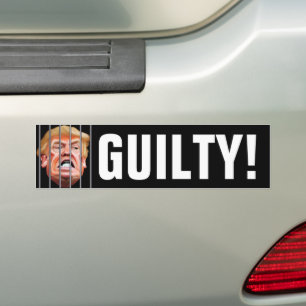Pegatina Para Coche Guilty! Lock Him Up - Anti President Trump