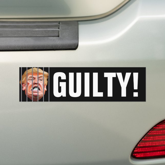 Pegatina Para Coche Guilty! Lock Him Up - Anti President Trump (en coche)
