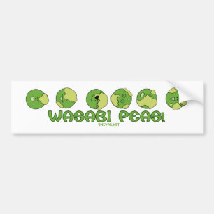 Pegatina Para Coche ¡GUISANTES de Wasabi!