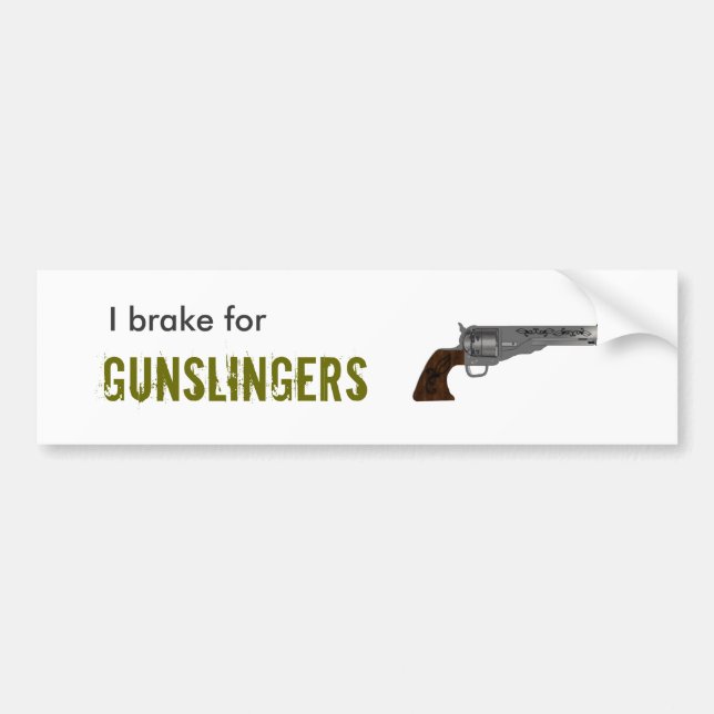 Pegatina Para Coche Gunslinger Bumpersticker (Frente)