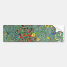 Gustav Klimt - Jardín de campo con girasoles