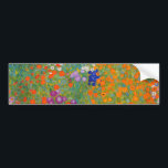 Pegatina Para Coche Gustav Klimt - Jardín de flores<br><div class="desc">Jardín de flores - Gustav Klimt en 1905-1907</div>