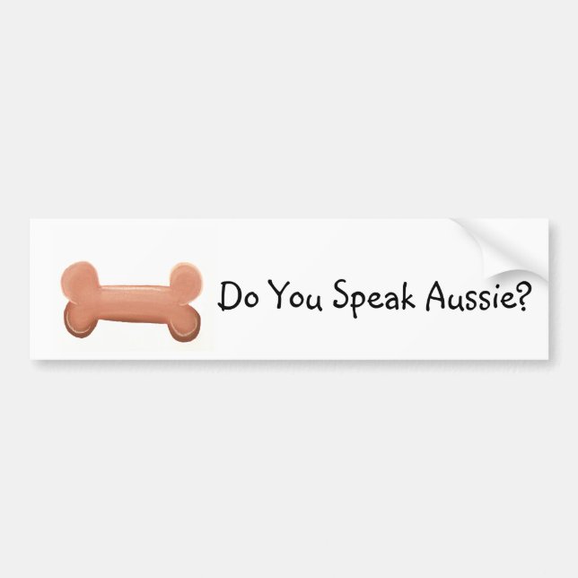 Pegatina Para Coche ¿Hablas australiano? (Frente)