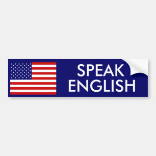 PEGATINA PARA COCHE HABLE INGLÉS
