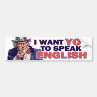 Pegatina Para Coche Hable inglés