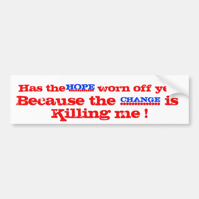 Pegatina Para Coche Hace la ESPERANZA desaparecer (Frente)