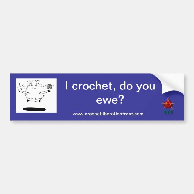 Pegatina Para Coche ¿Hace la oveja? (Frente)