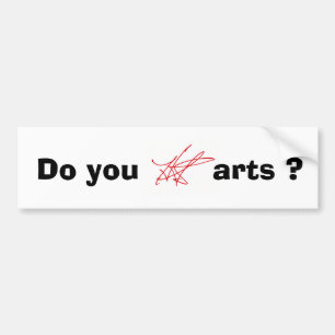 Pegatina Para Coche ¿Hace usted H.A.S. Arts? bumpersticker