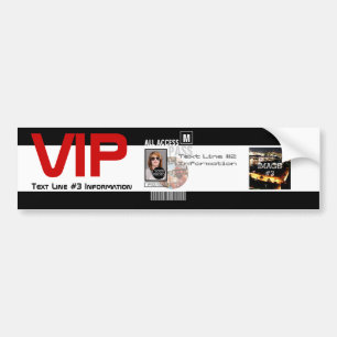 Pegatina Para Coche Hacer que su propio VIP Pass 8 sea personalizado
