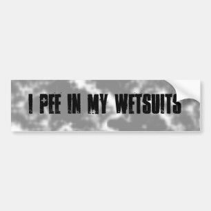 Pegatina Para Coche Hago pis en mis wetsuits