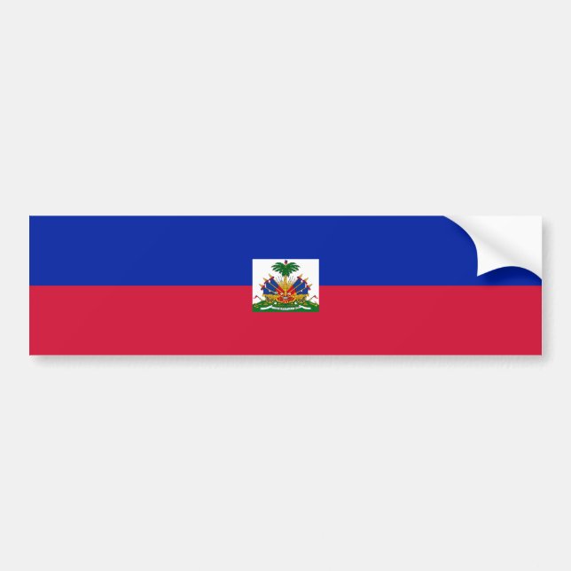 Pegatina Para Coche Haití/bandera haitiana (Frente)