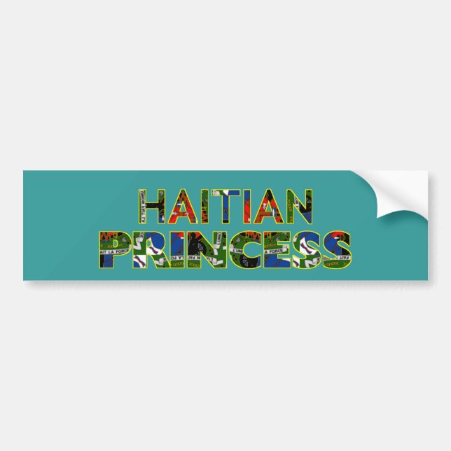 PEGATINA PARA COCHE HAITIANPRINCESS001 (Frente)