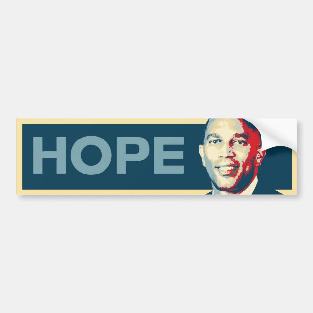 Pegatina Para Coche Hakeem Jeffries Hope Bumper Sticker (Frente)