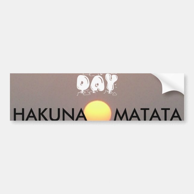 Pegatina Para Coche Hakuna Matata (Frente)