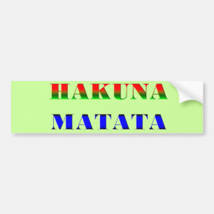 Pegatina Para Coche Hakuna Matata/frase africana para el regalo de