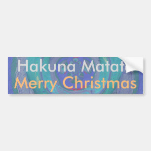 Pegatina Para Coche Hakuna Matata Merry navidad diseños gráficos