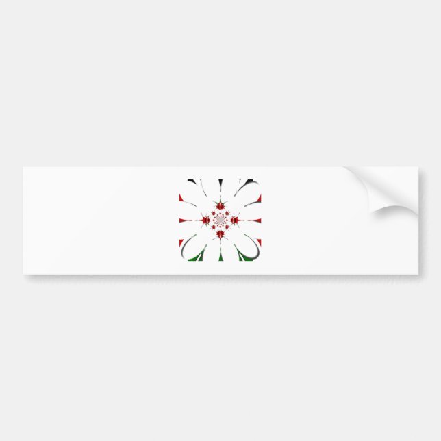 PEGATINA PARA COCHE HAKUNA MATATA RED GREEN (Frente)