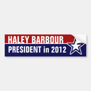 Pegatina Para Coche Haley Barbour en 2012