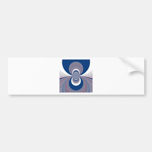 Pegatina Para Coche Half Blue (Frente)