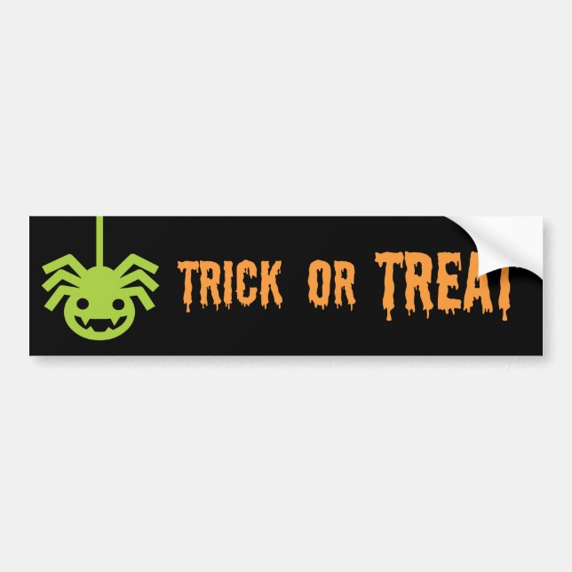 Pegatina Para Coche Halloween Spider (Frente)