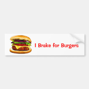 Pegatina Para Coche Hamburguesa de la barbacoa del verano