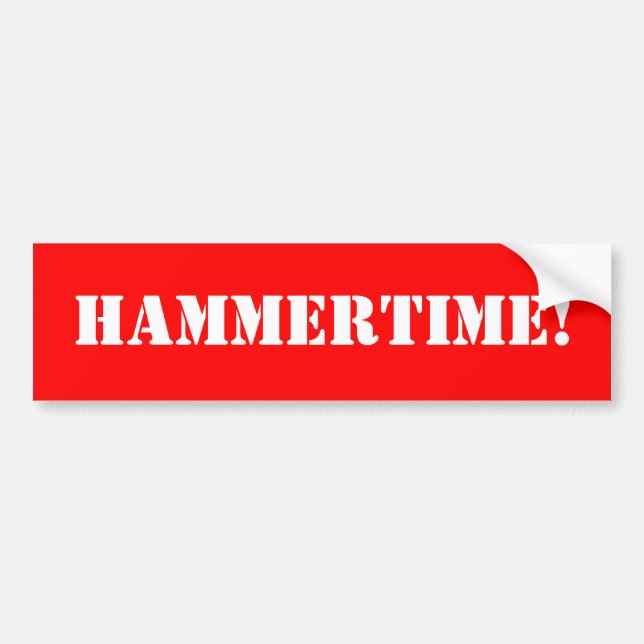 PEGATINA PARA COCHE ¡HAMMERTIME! (Frente)