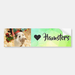 Pegatina Para Coche Hammyville - Amo Hamster
