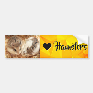 Pegatina Para Coche Hammyville - Amo Hamster
