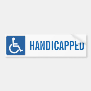 PEGATINA PARA COCHE HANDICAPPADO