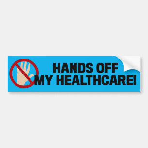 Pegatina Para Coche Hands Off My Healthcare Anti-Republican