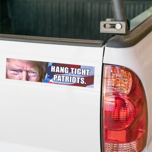 Pegatina Para Coche Hang Tight Patriotas Trump Bumper Sticker (En Camión)