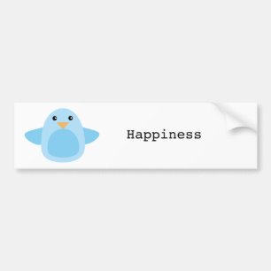 Pegatina Para Coche Happy as Bluebird