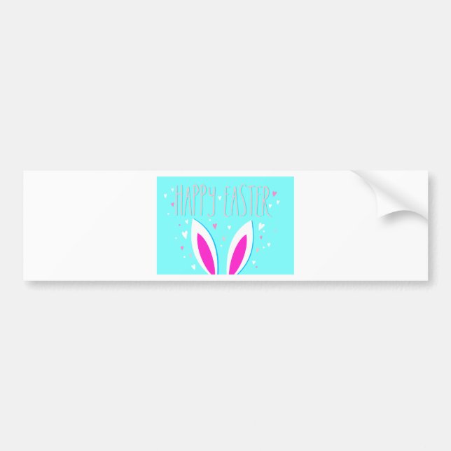 Pegatina Para Coche happy easter bunny (Frente)